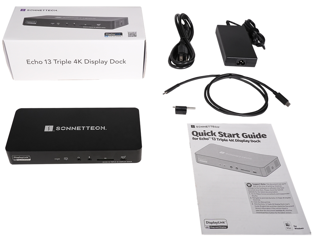 Echo 13 Triple 4K Display Dock for Thunderbolt Computers