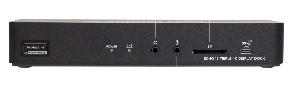 Echo 13 Triple 4K Display Dock for Thunderbolt Computers