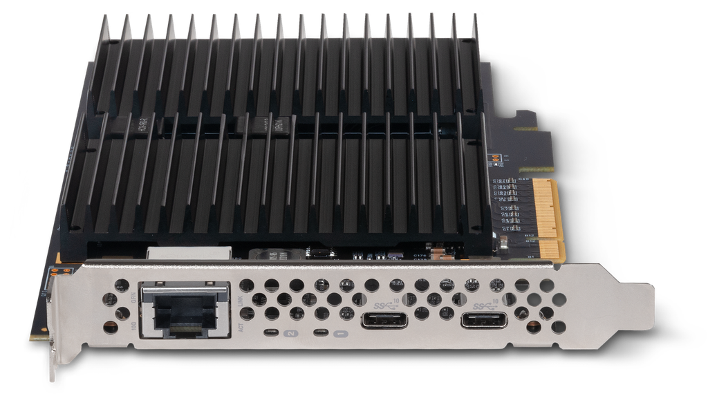 McFiver 10GBASE-T, 2-port USB-C & Dual M.2 PCIe Card