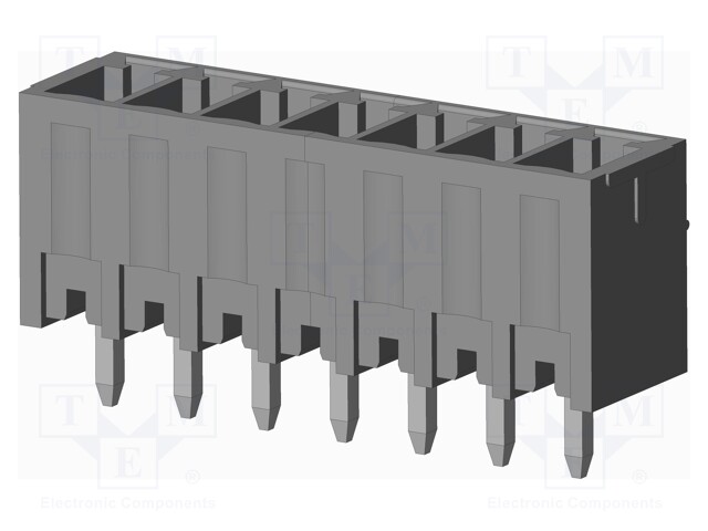 Connector: pluggable terminal block; socket; male; on PCBs
