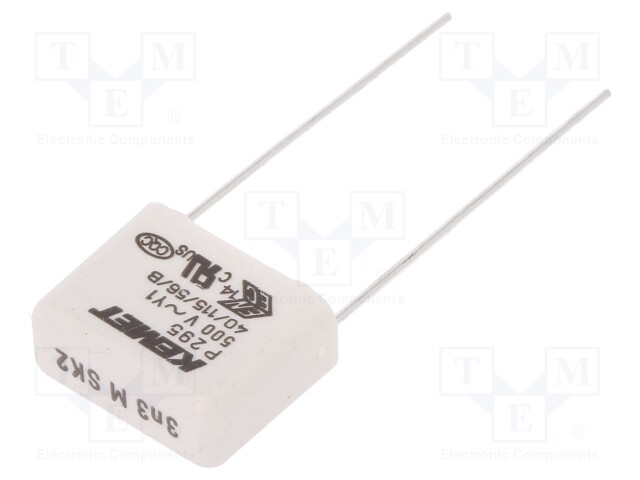 Capacitor: paper; Y1; 3.3nF; 500VAC; 15mm; ±20%; THT; Series: P295
