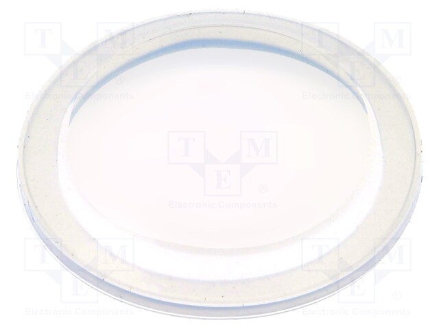 Cover; IP68; transparent; Ø26.4x3.1mm