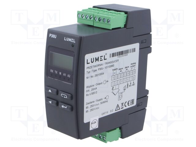 Converter: analog signals; 85÷300VDC; 85÷253VAC; OUT 1: relay
