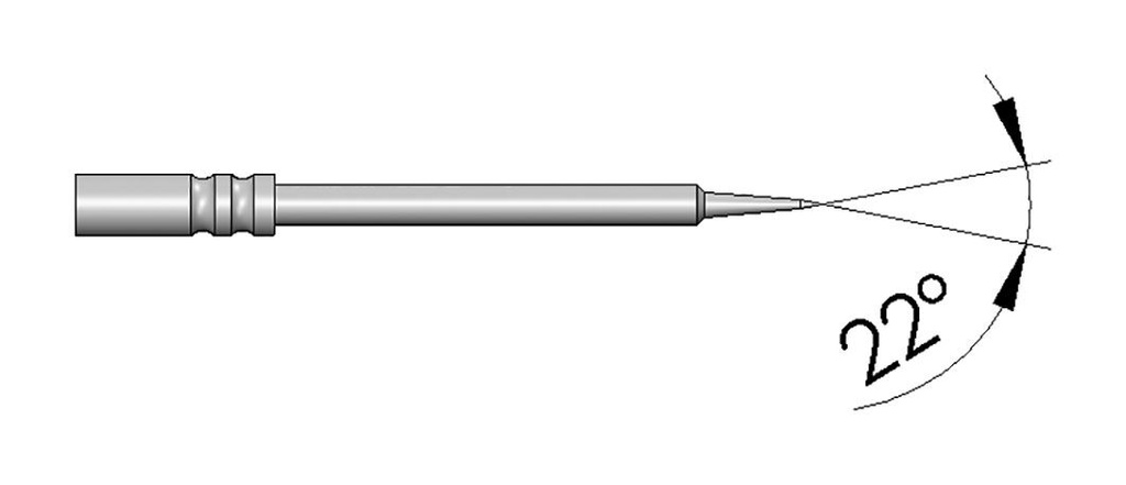 Test needle; Operational spring compression: 4.3mm; 2A; Ø: 0.5mm