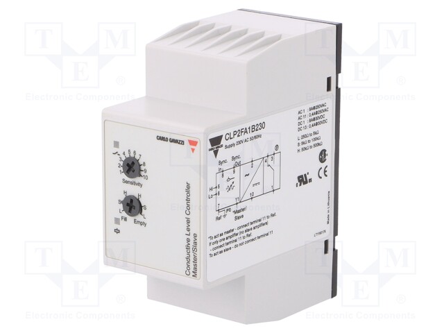 Module: level monitoring relay; conductive fluid level; 230VAC