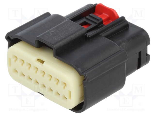 MX150 ASSY 1.5 RCPT 2X8 CPA BLK A/16