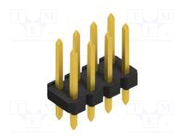 Connector: pin strips; pin header; male; PIN: 8; 2.54mm; THT; 2x4