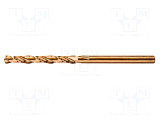 Drill bit; for metal; Ø: 3.2mm; high speed steel cobalt HSS-Co