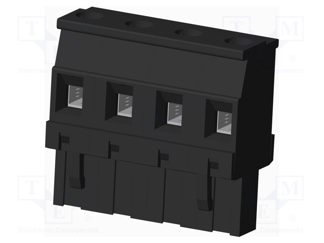 Connector: pluggable terminal block; plug; female; angled 90°