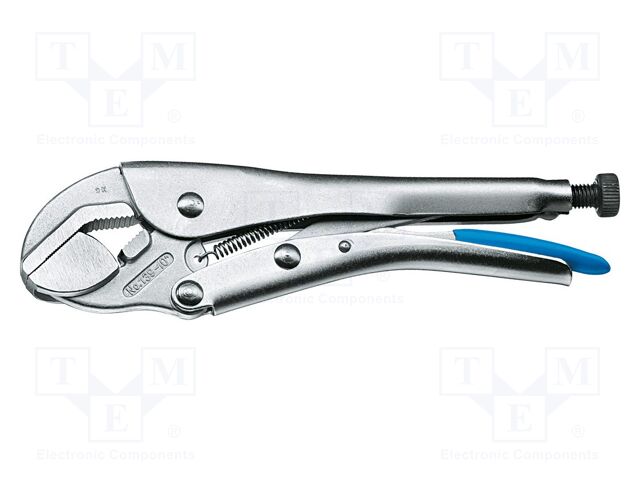 Pliers; locking; 250mm; steel; Plating: nickel