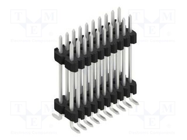 Connector: pin strips; pin header; male; PIN: 20; 1.27mm; SMT; 2x10