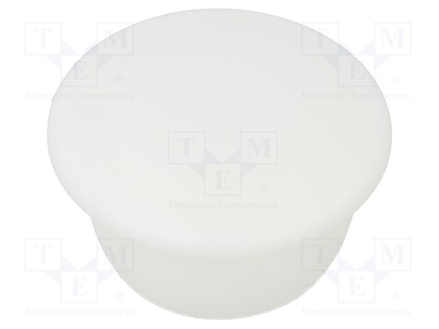 Accessories: stopper; H: 8.5mm; push-in; Flange dia: 19mm; white