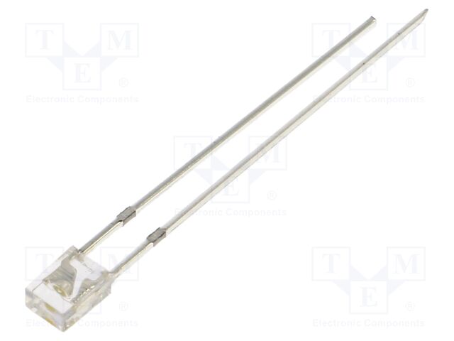 LED; white warm; rectangular; 2x3x4mm; bipolar; 750÷1120mcd; 100°