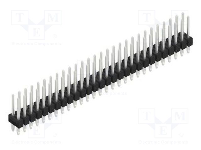 Connector: pin strips; pin header; male; PIN: 56; 2.54mm; THT; 2x28