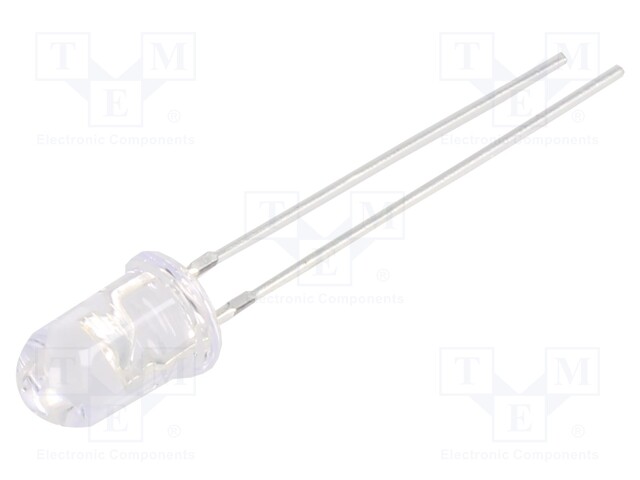 LED; UV; 60°; 20mA; 114mW; λd: 390÷400nm; 3÷3.8V; THT; Front: convex
