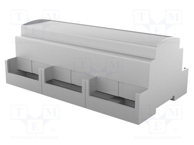 Enclosure: for DIN rail mounting; Y: 91mm; X: 160.2mm; Z: 62mm; grey