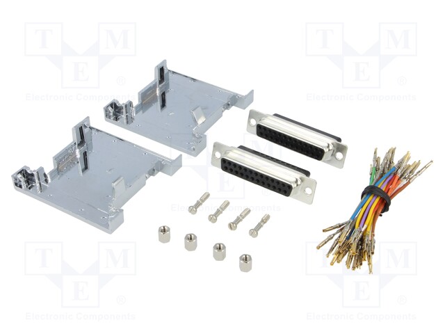 Transition: adapter; both sides,D-Sub 25pin female