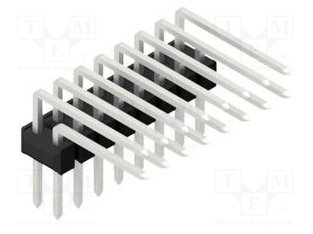 Connector: pin strips; pin header; male; PIN: 16; 2.54mm; THT; 2x8
