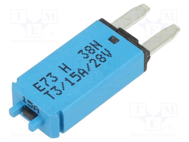 Fuse: resettable; 15A; 28VDC