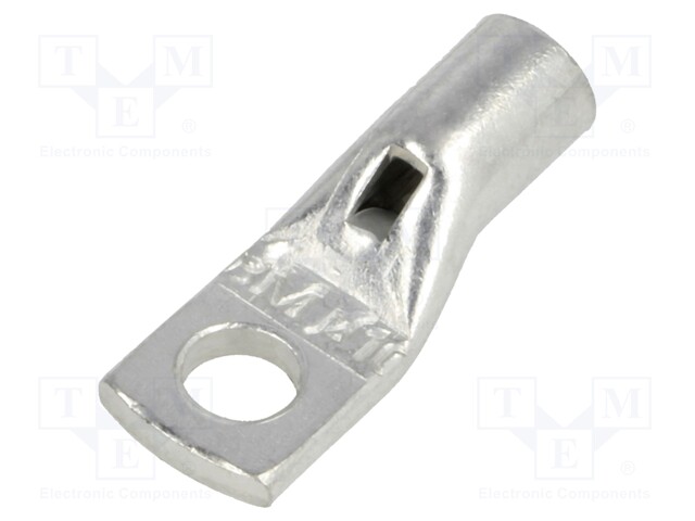 Ring tube terminal; M5; 10mm2; crimped; for cable; non-insulated