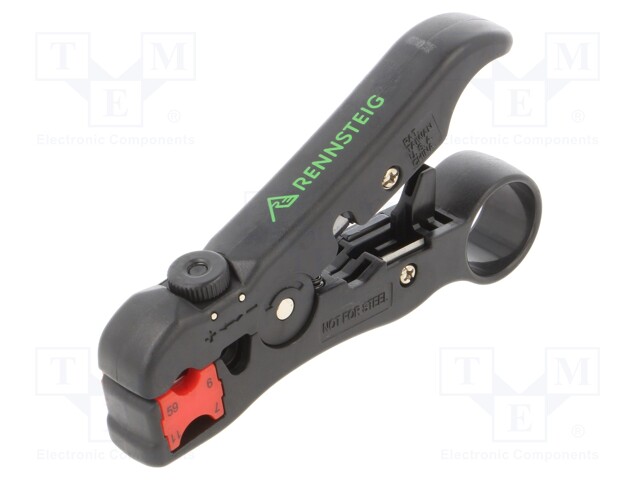 Stripping tool; Wire: for transmision data,coaxial,UTP; 125mm