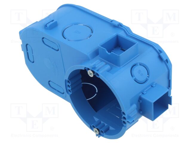 Enclosure: junction box; plaster embedded; polyamide; IP20; blue