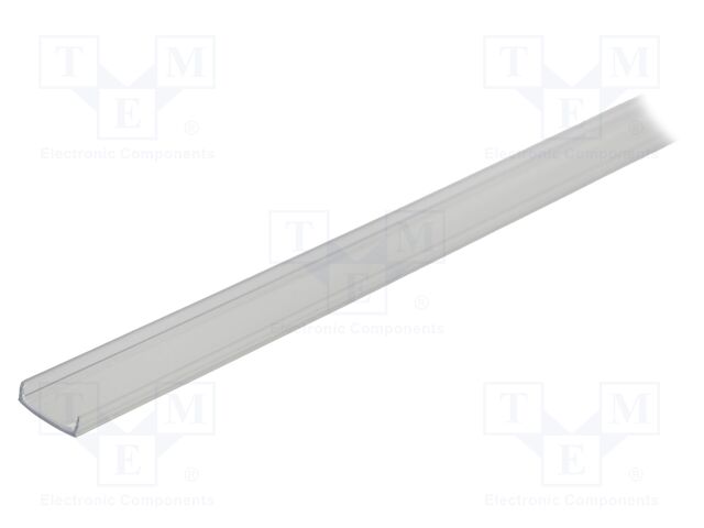 Cover for LED profiles; transparent; 1m; KA-T-11; push-in