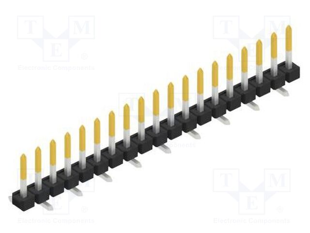 Connector: pin strips; pin header; male; PIN: 19; 2.54mm; SMT; 1x19