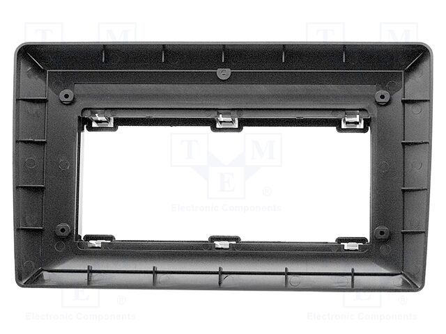 Radio frame; Seat,VW,Škoda; black; 10"