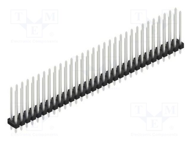 Connector: pin strips; pin header; male; PIN: 62; 2.54mm; THT; 2x31