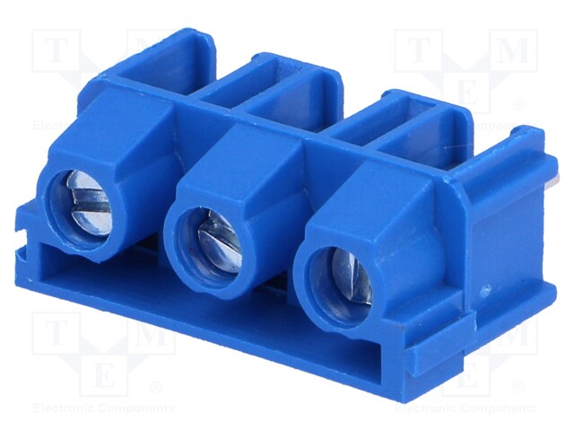 PCB terminal block; angled 90°; 7.5mm; ways: 3; on PCBs; 2.5mm2