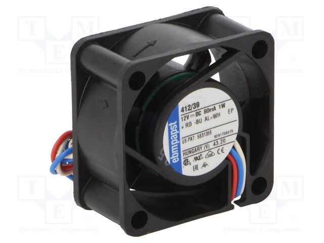 Fan: DC; axial