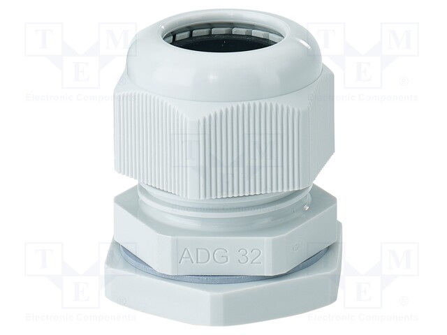Cable gland; M32; 1.5; IP66; polyamide; light grey
