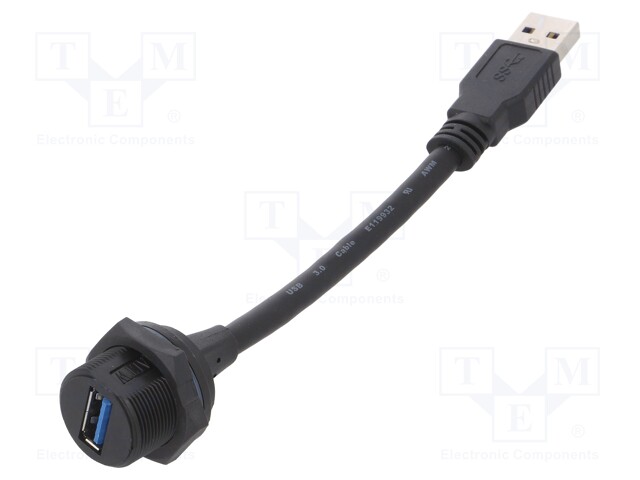 Adapter cable; USB A socket,USB A plug; IP67; 1.5m