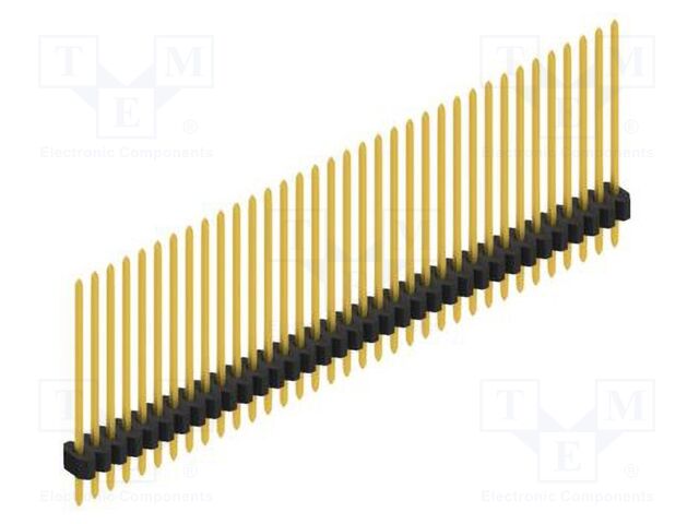 Connector: pin strips; pin header; male; PIN: 35; 1.27mm; THT; 1x35