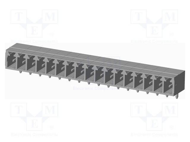 Connector: pluggable terminal block; socket; male; on PCBs