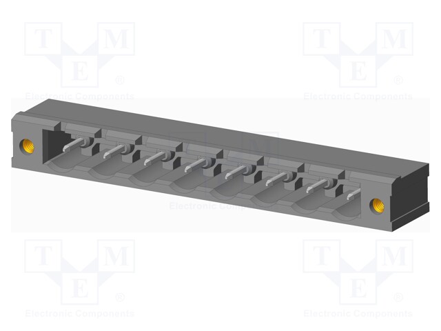Connector: pluggable terminal block; socket; male; on PCBs