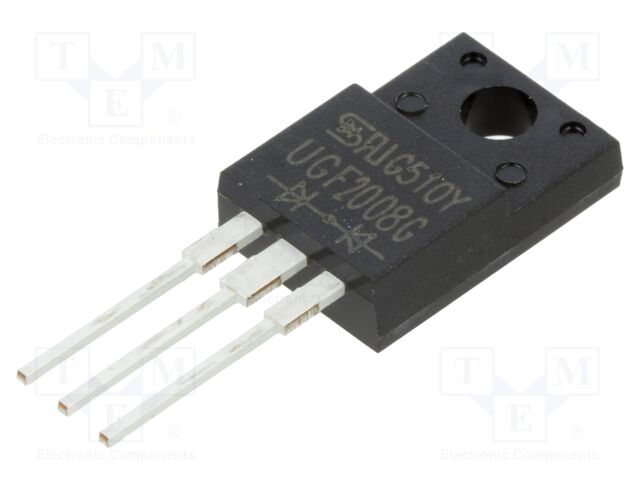 Diode: rectifying; THT; 600V; 10Ax2; ITO220AB; automotive industry