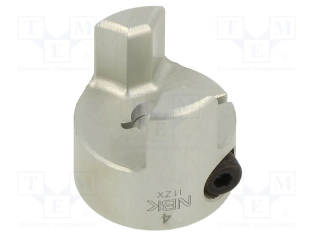 Coupling; Ø: 14mm; Ø1: 4mm; Ø2: 4mm; aluminium