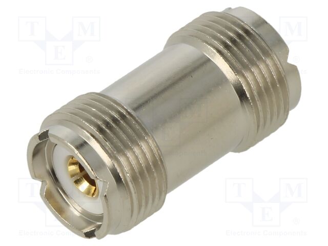 Coupler; UHF female,both sides; straight