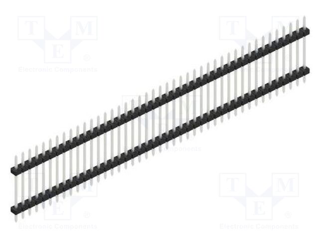 Connector: pin strips; pin header; male; PIN: 43; 2mm; THT; 1x43