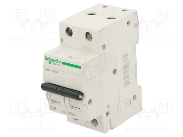 Circuit breaker; 230/400VAC; Inom: 13A; Poles: 1+N; DIN; Charact: C