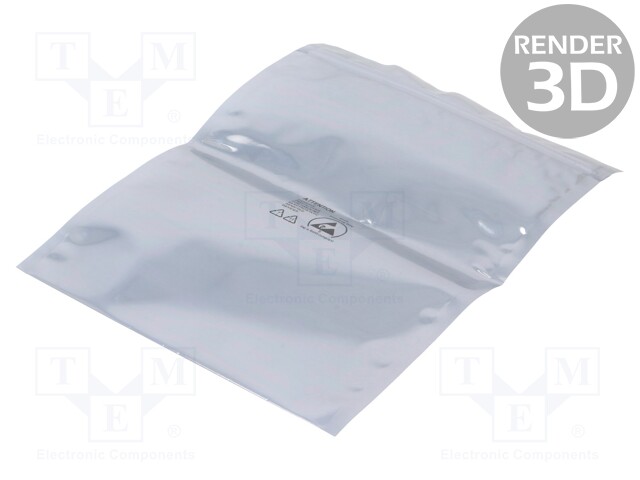 Protection bag; ESD; L: 457mm; W: 356mm; Thk: 76um; IEC 61340-5-1