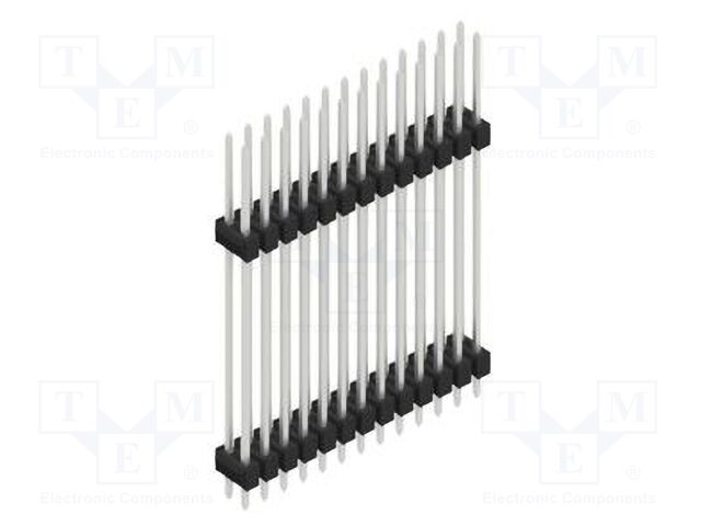 Connector: pin strips; pin header; male; PIN: 26; 2.54mm; THT; 2x13