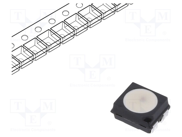 LED, RGB, Red, Green, Blue, SMD, 2.4mm, 110 °, Round, R 20mA, G 20mA, B 20mA