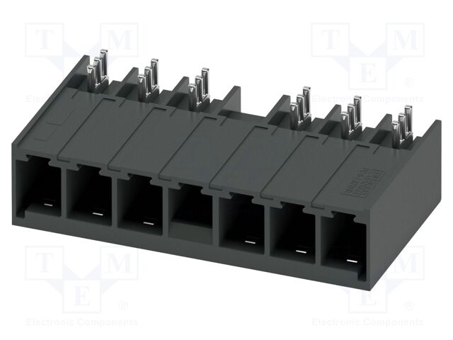 PCB headers, nominal cross section: 6 mm?, color: black, nom