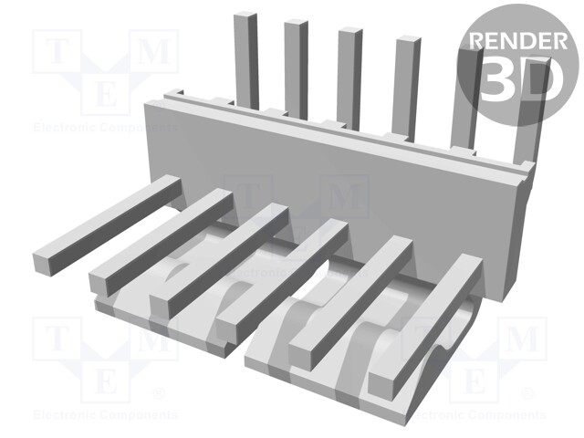 Socket; wire-board; male; KK 396; 3.96mm; PIN: 6; THT; 7A; tinned
