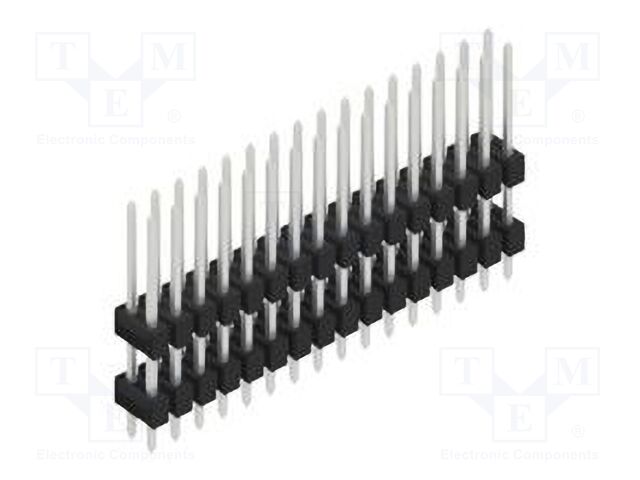 Connector: pin strips; pin header; male; PIN: 32; 2.54mm; THT; 2x16