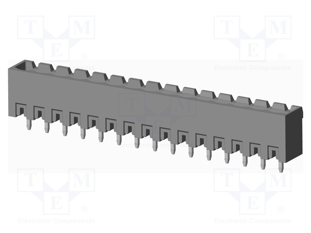 Connector: pluggable terminal block; socket; male; on PCBs