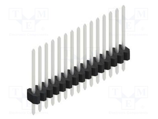 Connector: pin strips; pin header; male; PIN: 15; 1.27mm; THT; 1x15